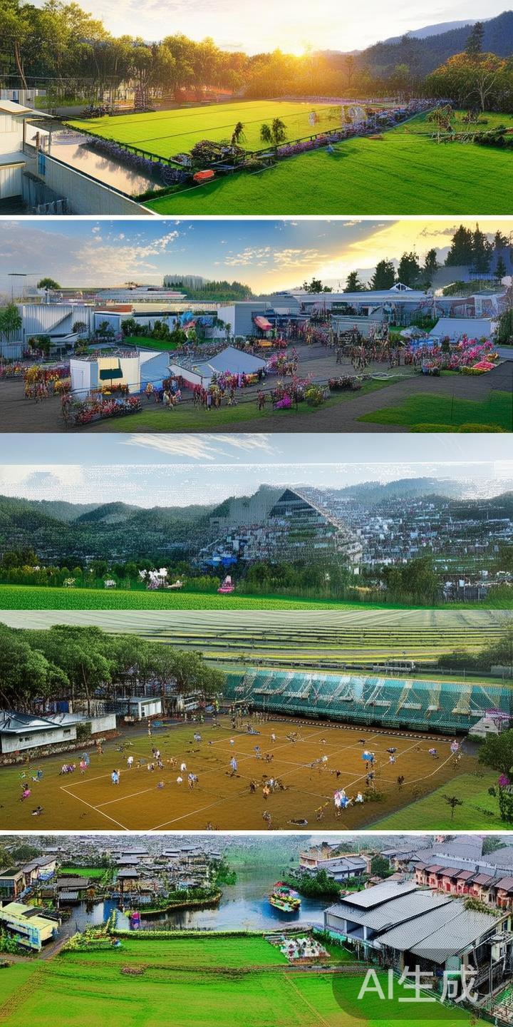 在基础设施方面，江南地区的体育场馆和户外活动场所不