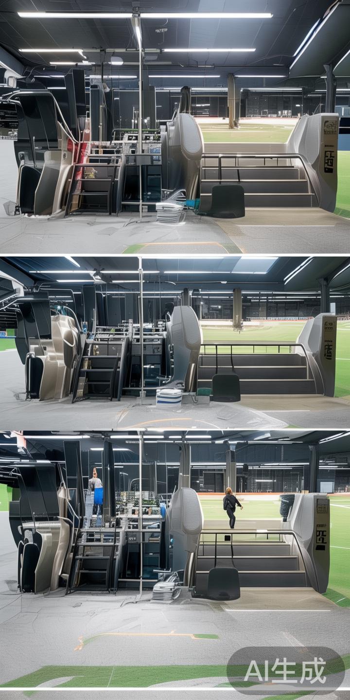 入口台子不仅是运动员进出场地的通道，也是观众、裁判